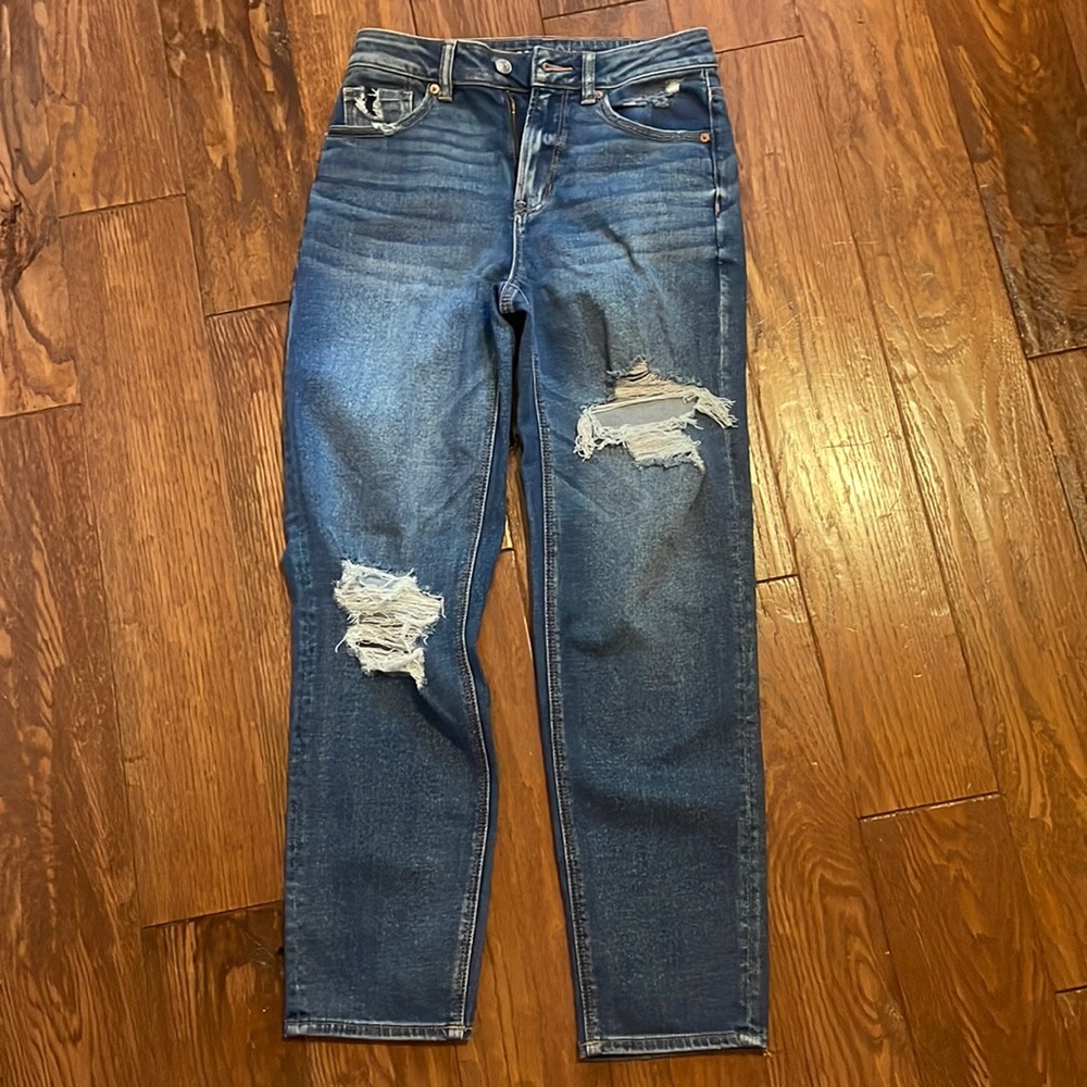 American eagle mom straight jean